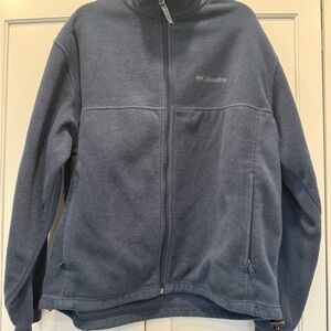 Columbia Men's Performance Jacket in Blue fleece base layer ski camping hiking